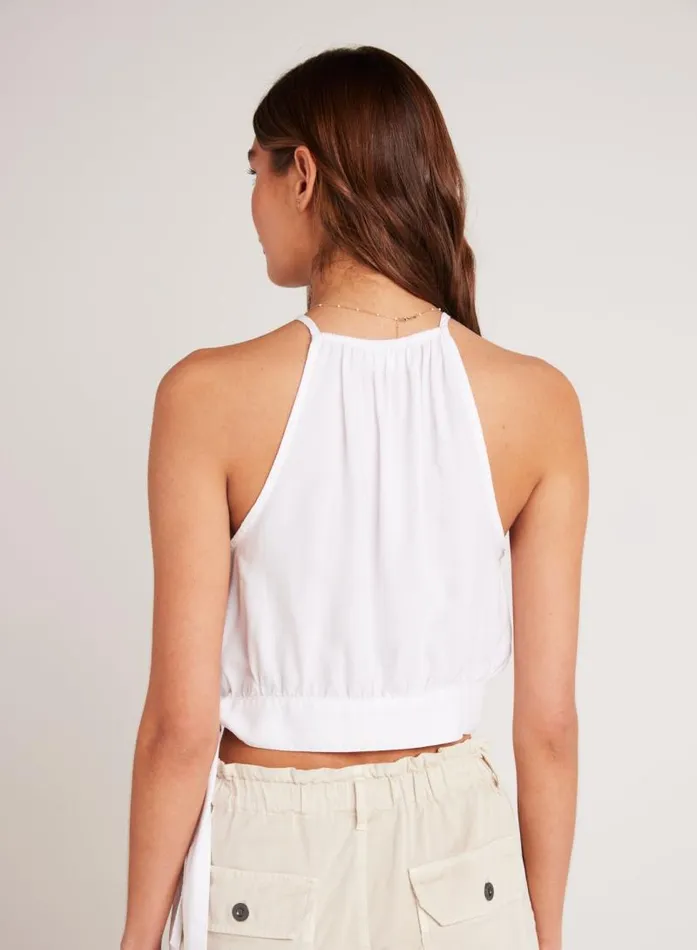Cropped Side Tie Halter 8211 White Women Bella Dahl Sleeveless