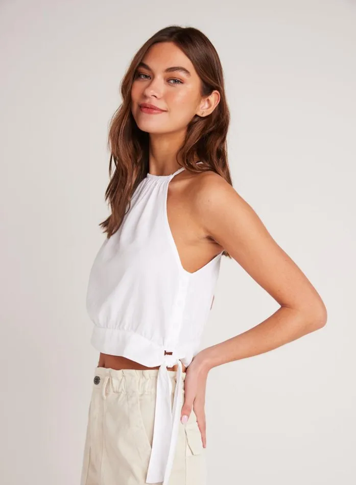 Cropped Side Tie Halter 8211 White Women Bella Dahl Sleeveless