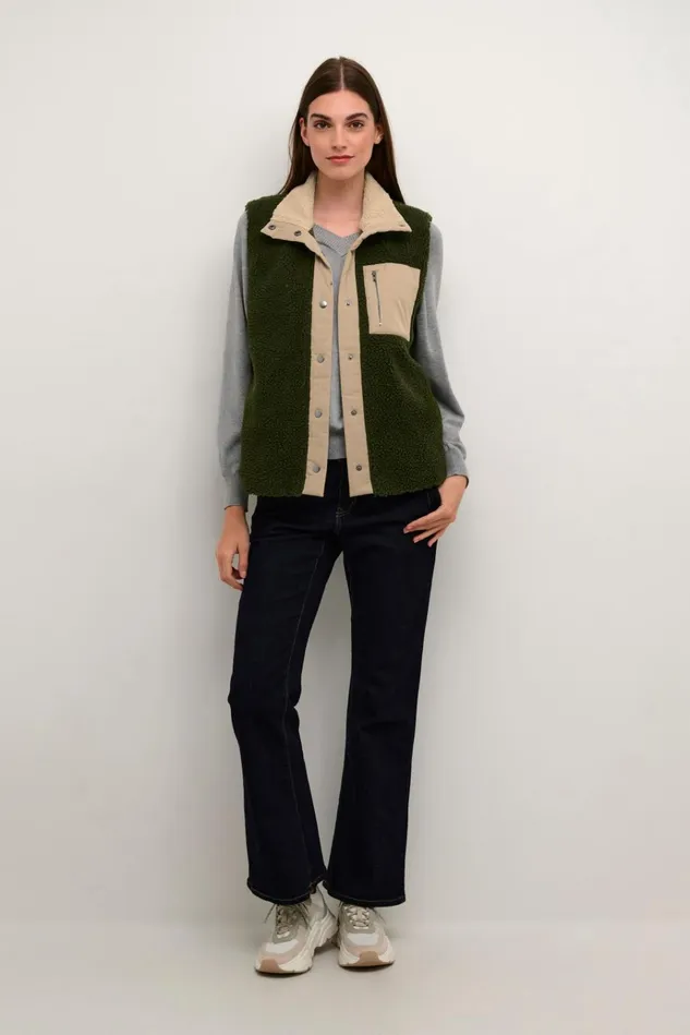 CULTURE Blazers and Waistcoats CUtally Teddy Fleece Waistcoat 8211 Women