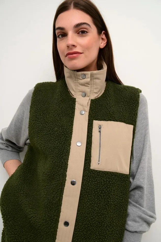 CULTURE Blazers and Waistcoats CUtally Teddy Fleece Waistcoat 8211 Women