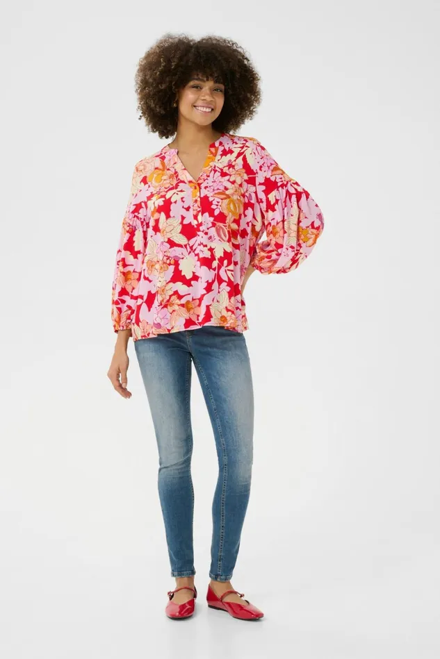 CULTURE Blouses CUaudrey Redpink Flower 8211 Women