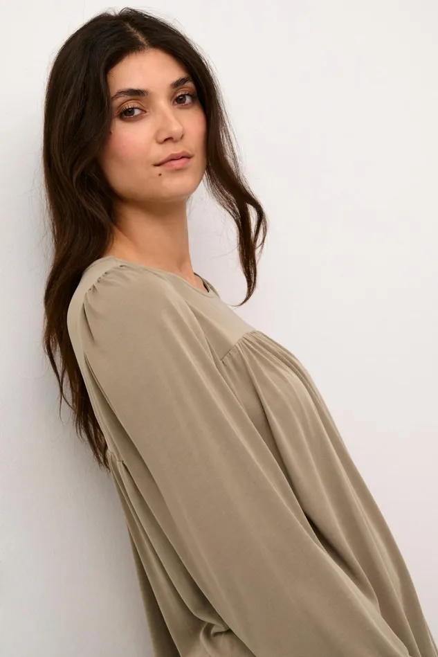 CULTURE Blouses CUdeborah Blouse Timber Wolf 8211 Women