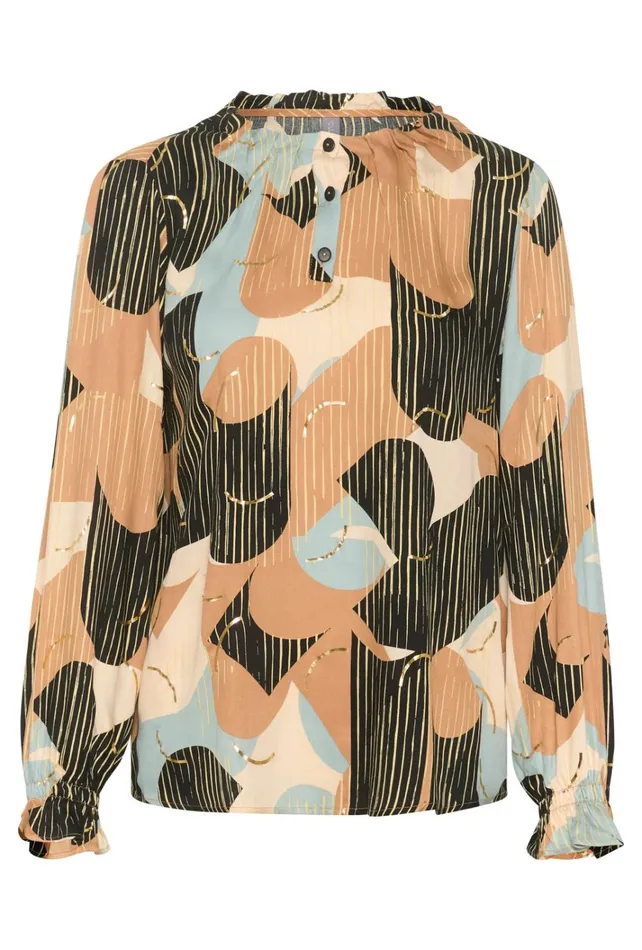 CULTURE Blouses CUhelena Blouse Green Milieu Abstract 8211 Women
