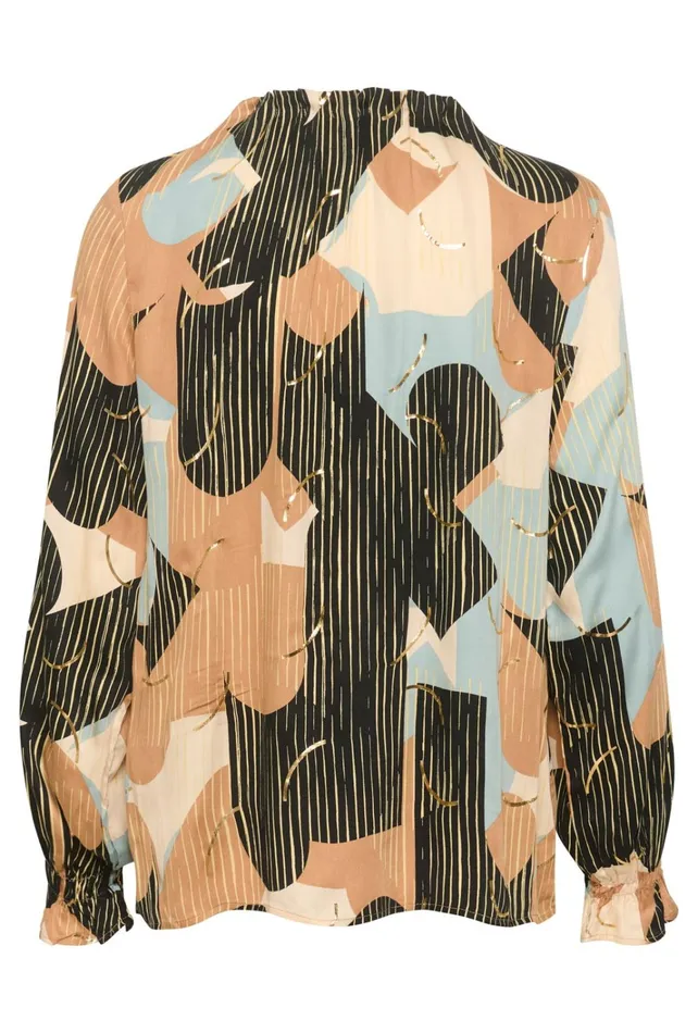 CULTURE Blouses CUhelena Blouse Green Milieu Abstract 8211 Women