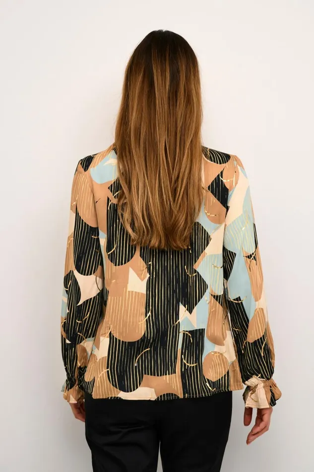 CULTURE Blouses CUhelena Blouse Green Milieu Abstract 8211 Women