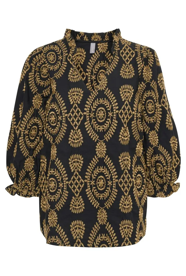 CULTURE Blouses CUtia Blouse With Embroidery Black 8211 Women
