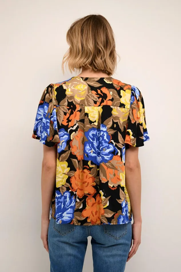 CULTURE Blouses CUvirna Blouse With Short Sleeves Celery 8211 Women