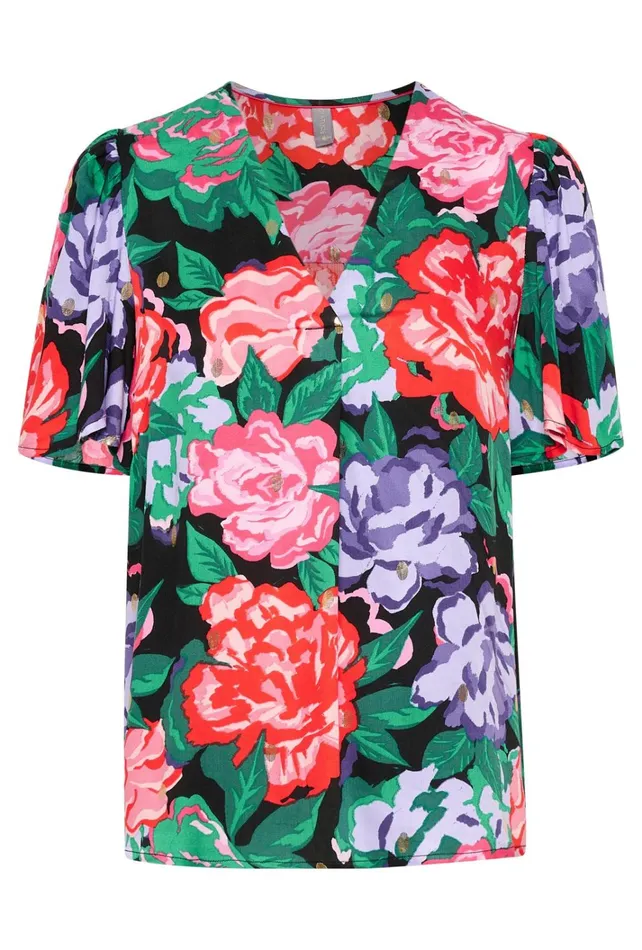 CULTURE Blouses CUvirna Blouse With Short Sleeves Violet Tulip 8211 Women