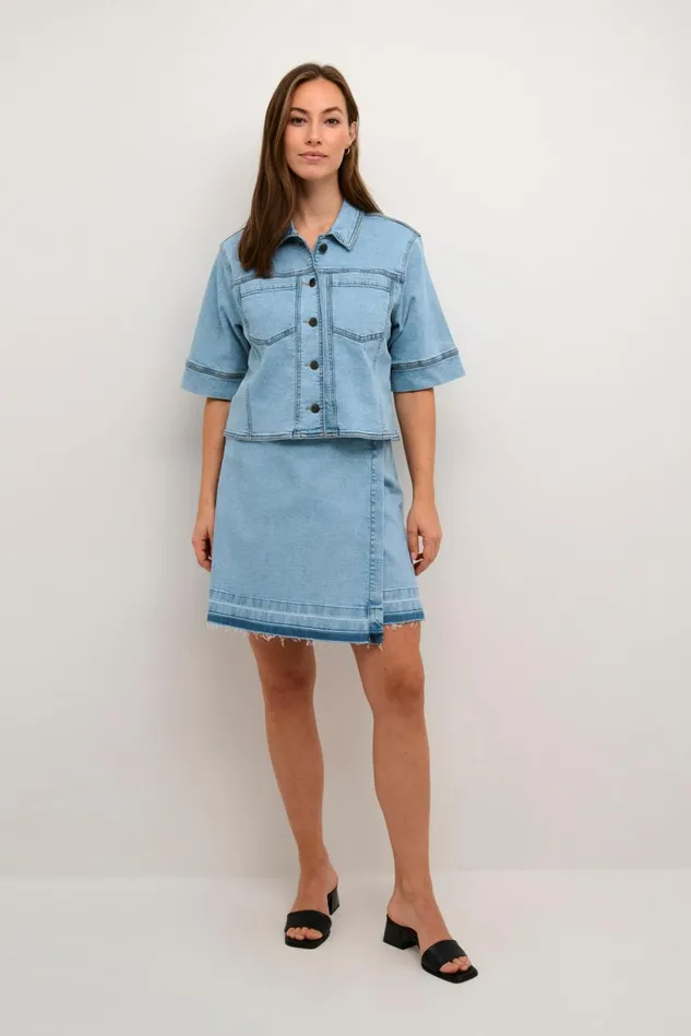 CULTURE Denim Styles CUami Denim Jacket Light Blue Wash 8211 Women