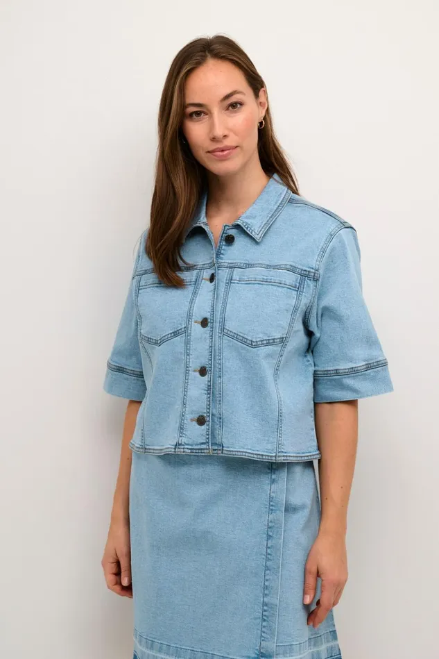 CULTURE Denim Styles CUami Denim Jacket Light Blue Wash 8211 Women