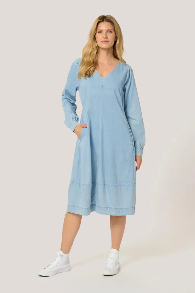CULTURE Denim Styles CUlivie Dress Light Blue Wash 8211 Women