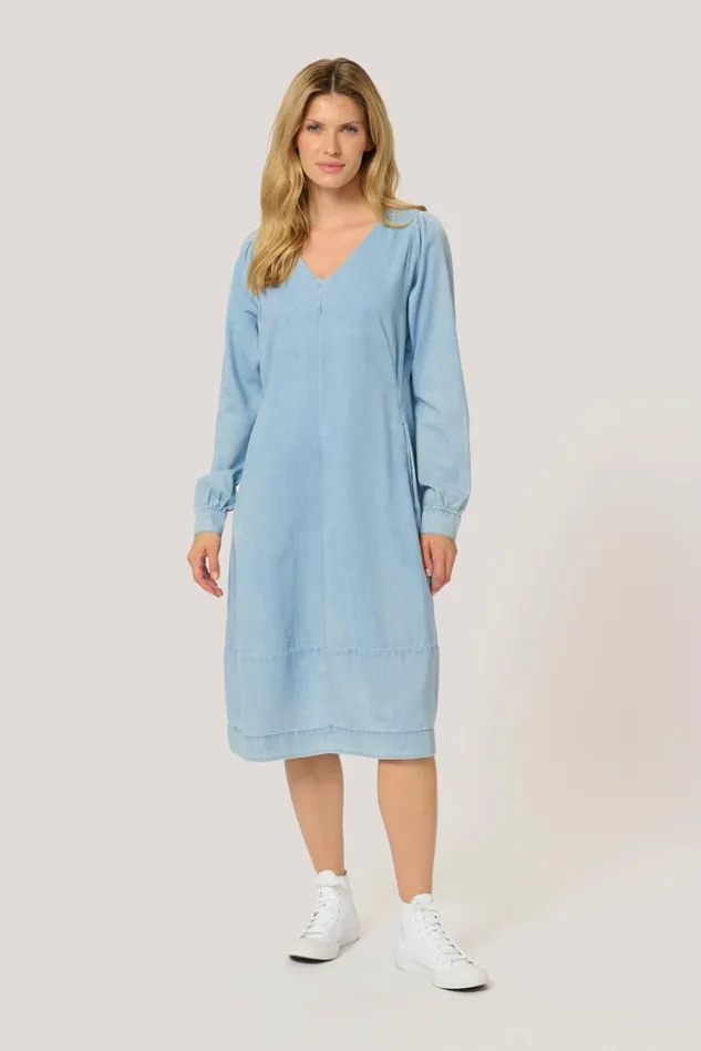 CULTURE Denim Styles CUlivie Dress Light Blue Wash 8211 Women