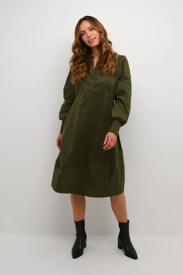 CULTURE Dresses CUantoinett Dress Burnt Olive 8211 Women