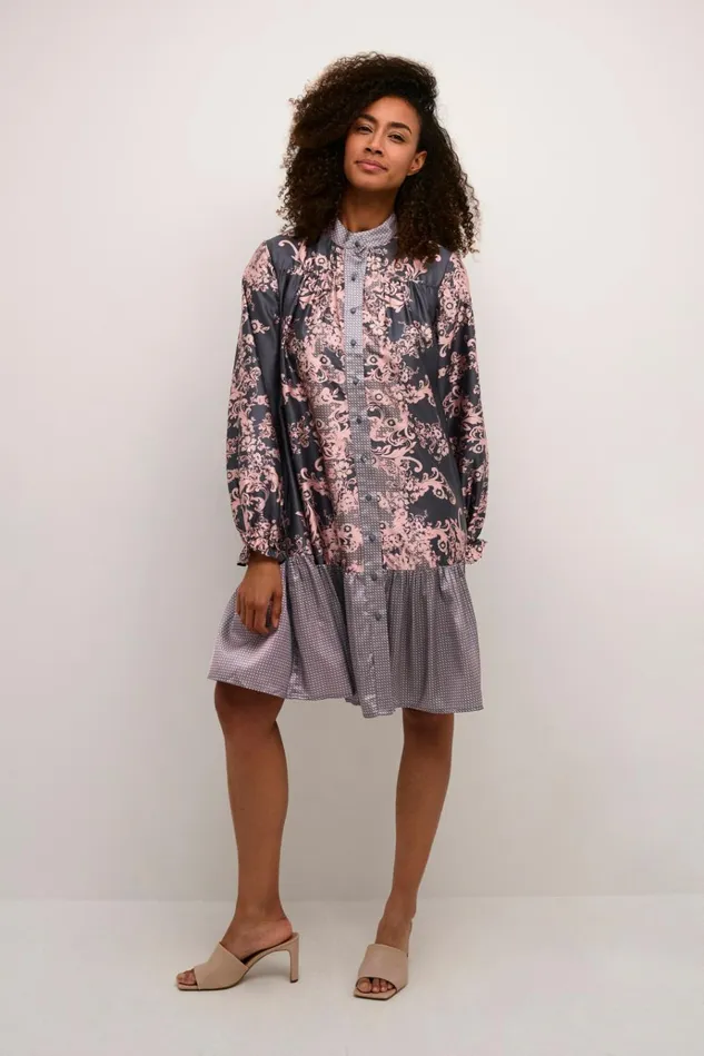 CULTURE Dresses CUarina Dress Gray Graphic 8211 Women
