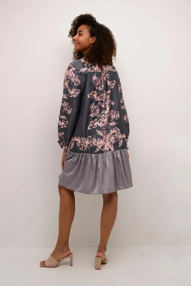 CULTURE Dresses CUarina Dress Gray Graphic 8211 Women