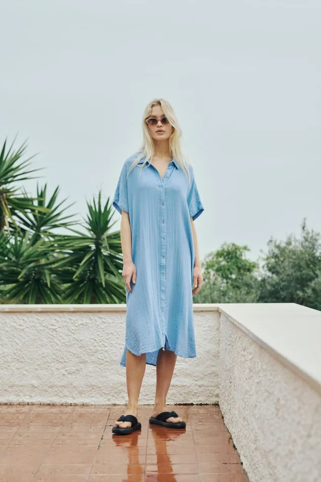 CULTURE Dresses CUelina Dress Della Robbia Blue 8211 Women
