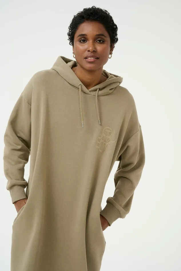CULTURE Dresses CUgama Sweatshirt Dress Dusky Green 8211 Women