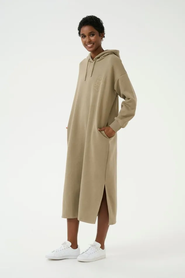 CULTURE Dresses CUgama Sweatshirt Dress Dusky Green 8211 Women