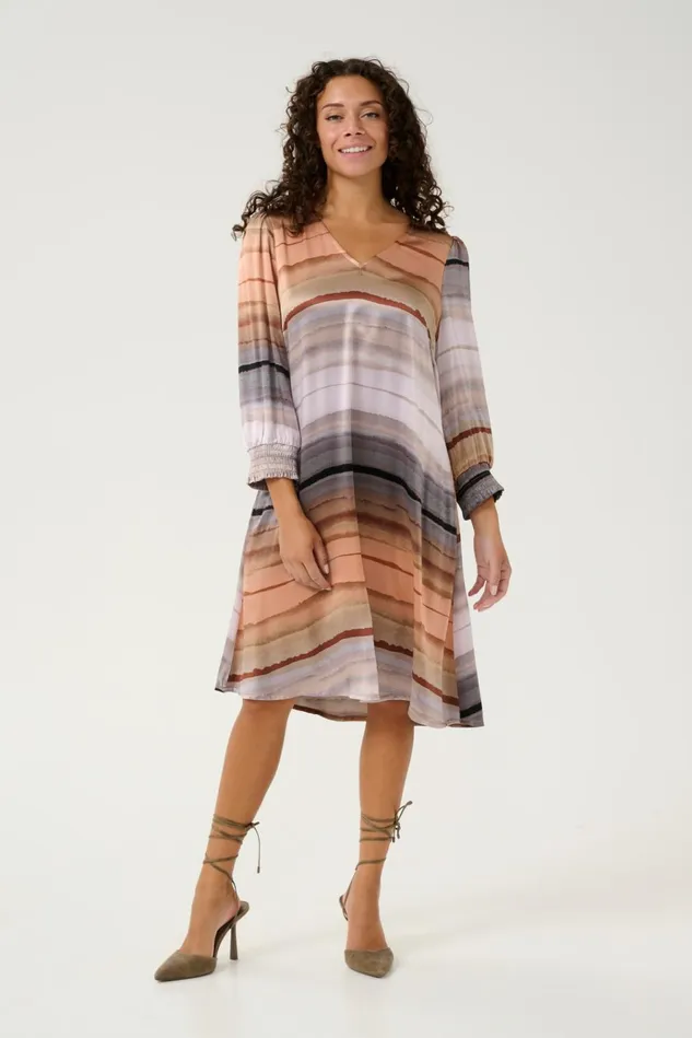 CULTURE Dresses CUibla Dress Rust Stribes 8211 Women
