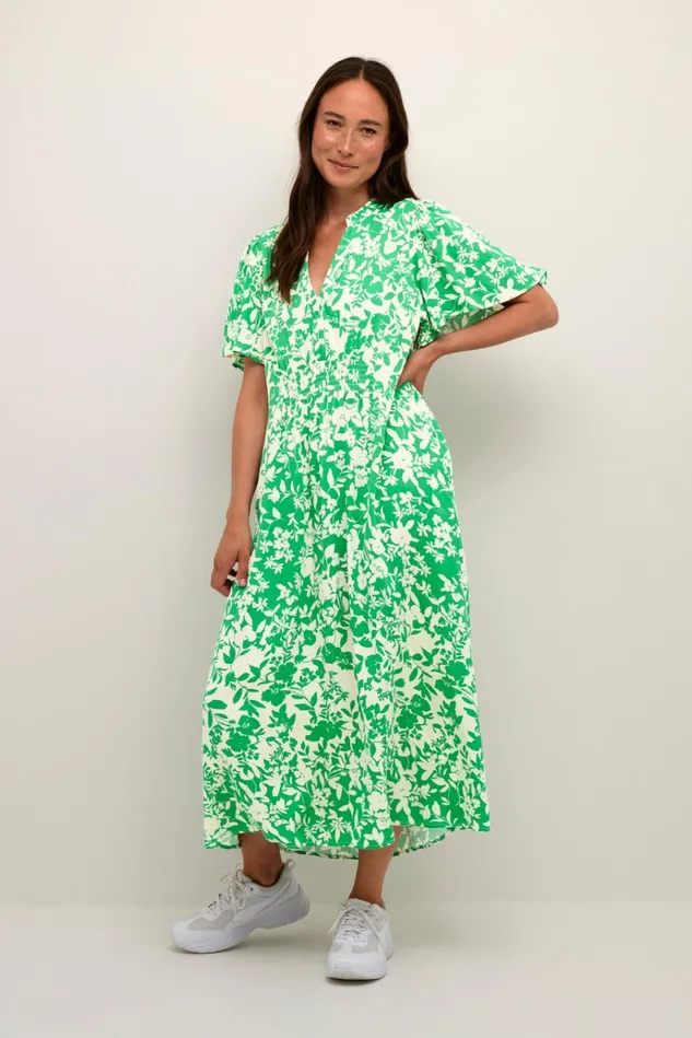 CULTURE Dresses CUjenny Dress Green Whitecap Flower 8211 Women