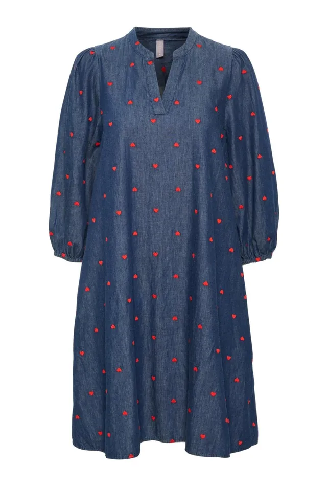 CULTURE Dresses CUmichelle Dress Bluered Hearts 8211 Women