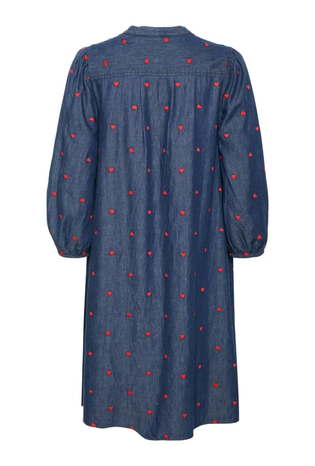 CULTURE Dresses CUmichelle Dress Bluered Hearts 8211 Women