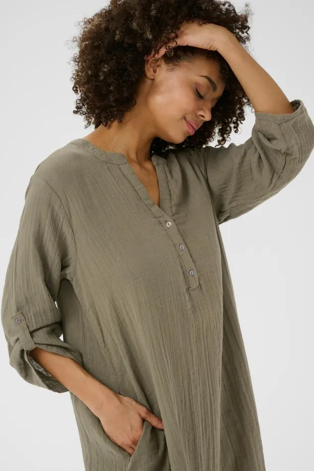 CULTURE Dresses CUmyra Dress Dusky Green 8211 Women
