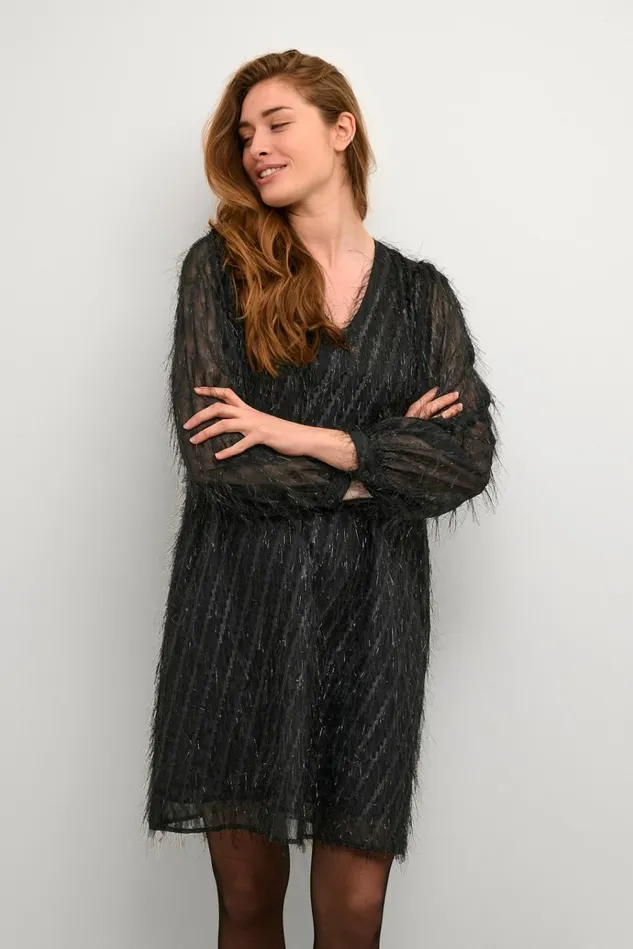 CULTURE Dresses CUpatty Glitter Dress Black 8211 Women