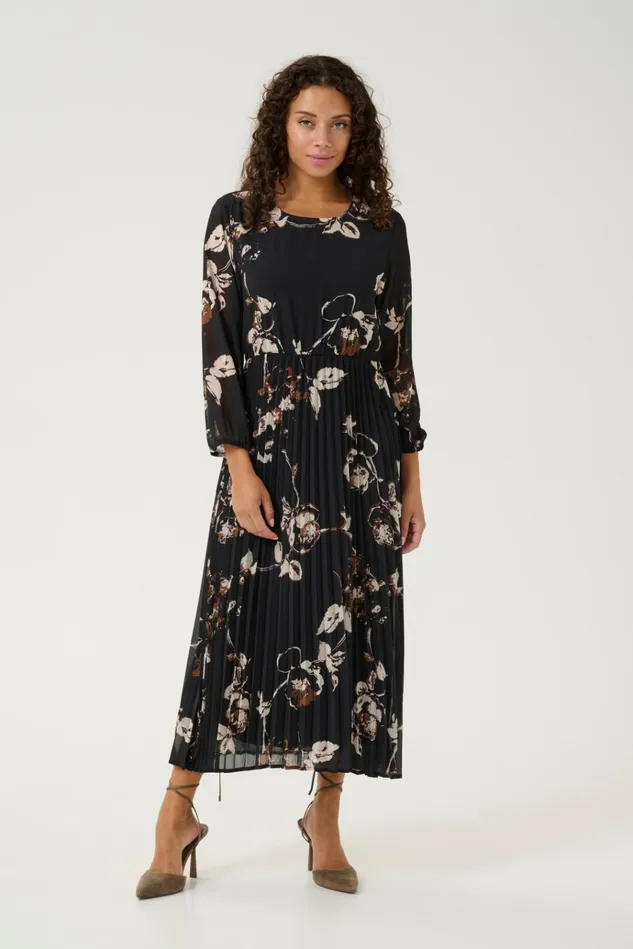 CULTURE Dresses CUriver Dress Brownwhite Floral 8211 Women