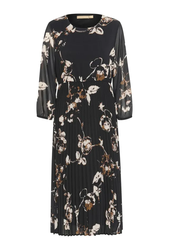 CULTURE Dresses CUriver Dress Brownwhite Floral 8211 Women