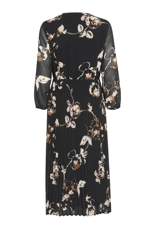CULTURE Dresses CUriver Dress Brownwhite Floral 8211 Women