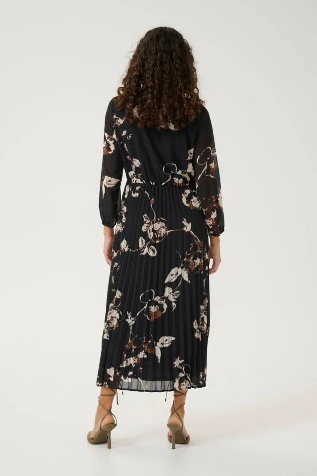 CULTURE Dresses CUriver Dress Brownwhite Floral 8211 Women