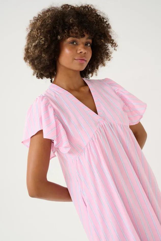 CULTURE Dresses CUvelo Dress Pink Stripe 8211 Women