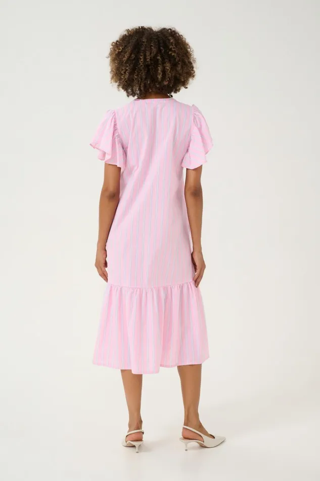 CULTURE Dresses CUvelo Dress Pink Stripe 8211 Women