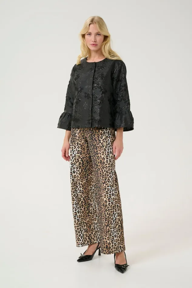 CULTURE Jackets and Coats CUbanjo Jacket With Bell Sleeves Black Floral 8211 Women CULTURE Jackets and Coats CUbanjo Jacket With Bell Sleeves Black Floral 8211 Women