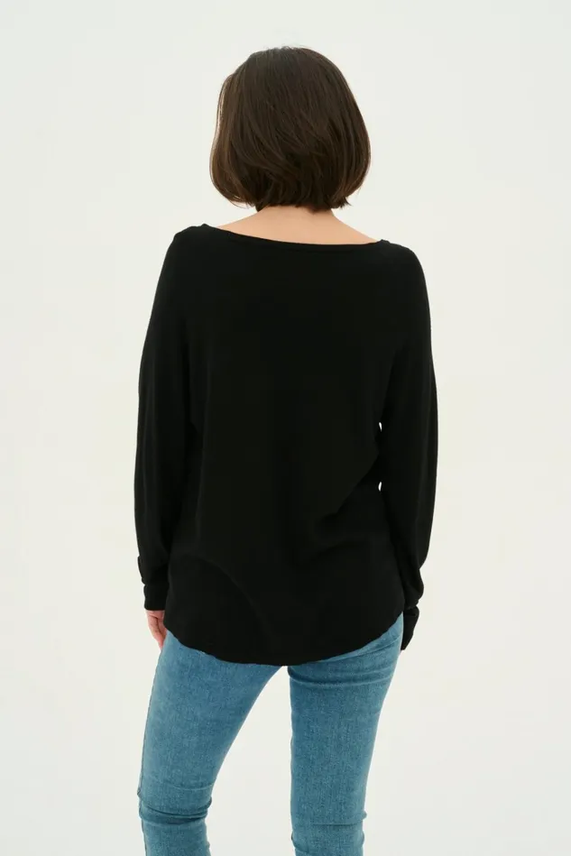 CULTURE Knitwear and Cardigans CUannemarie Knitted Pullover Black 8211 Women