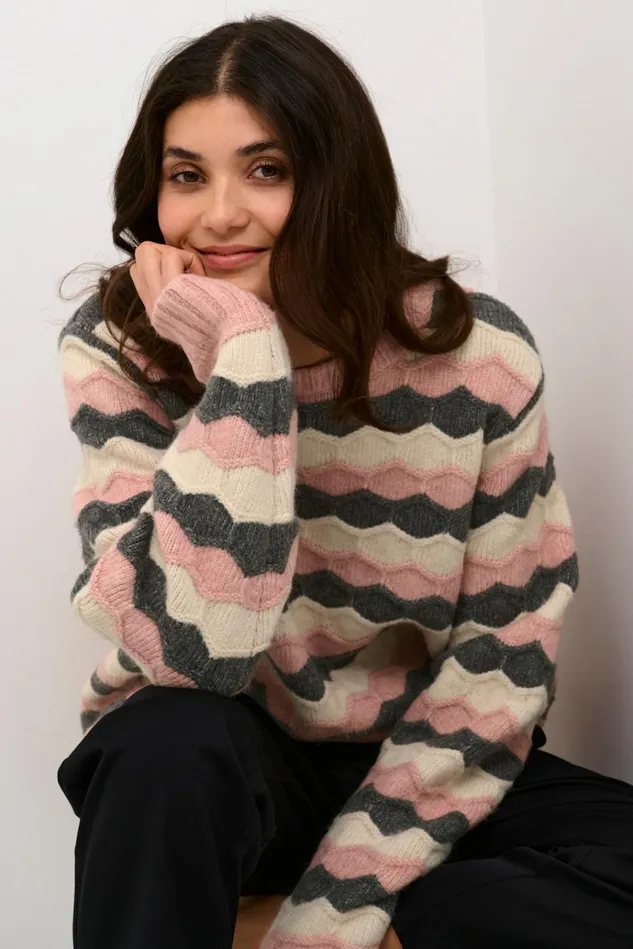 CULTURE Knitwear and Cardigans CUanthonia Pullover Pale Mauve 8211 Women