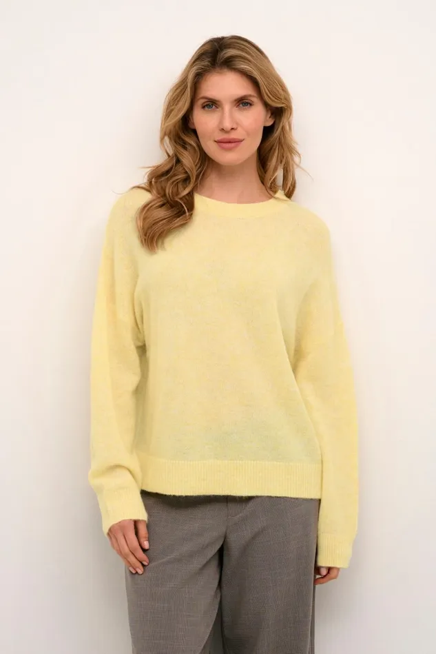 CULTURE Knitwear and Cardigans CUcacheia Pullover Pineapple Slice Melange 8211 Women CULTURE Knitwear and Cardigans CUcacheia Pullover Pineapple Slice Melange 8211 Women