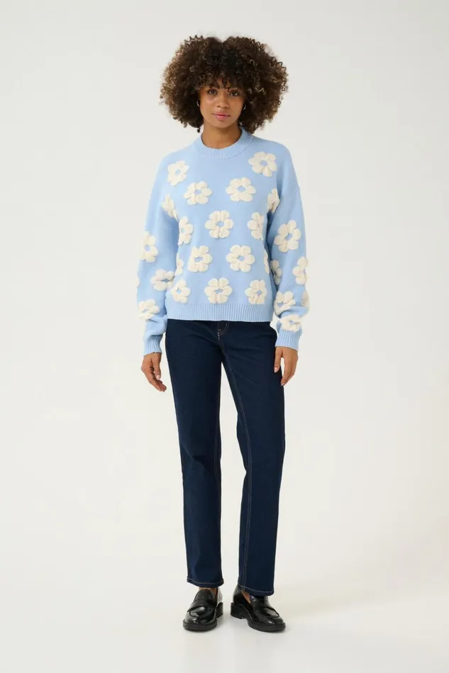 CULTURE Knitwear and Cardigans CUcharla Pullover Cashmere Blue 8211 Women