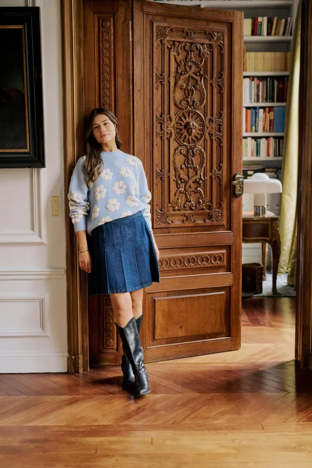 CULTURE Knitwear and Cardigans CUcharla Pullover Cashmere Blue 8211 Women