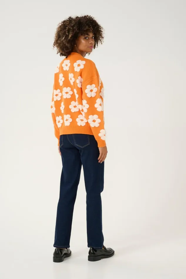 CULTURE Knitwear and Cardigans CUcharla Pullover Russet Orange 8211 Women