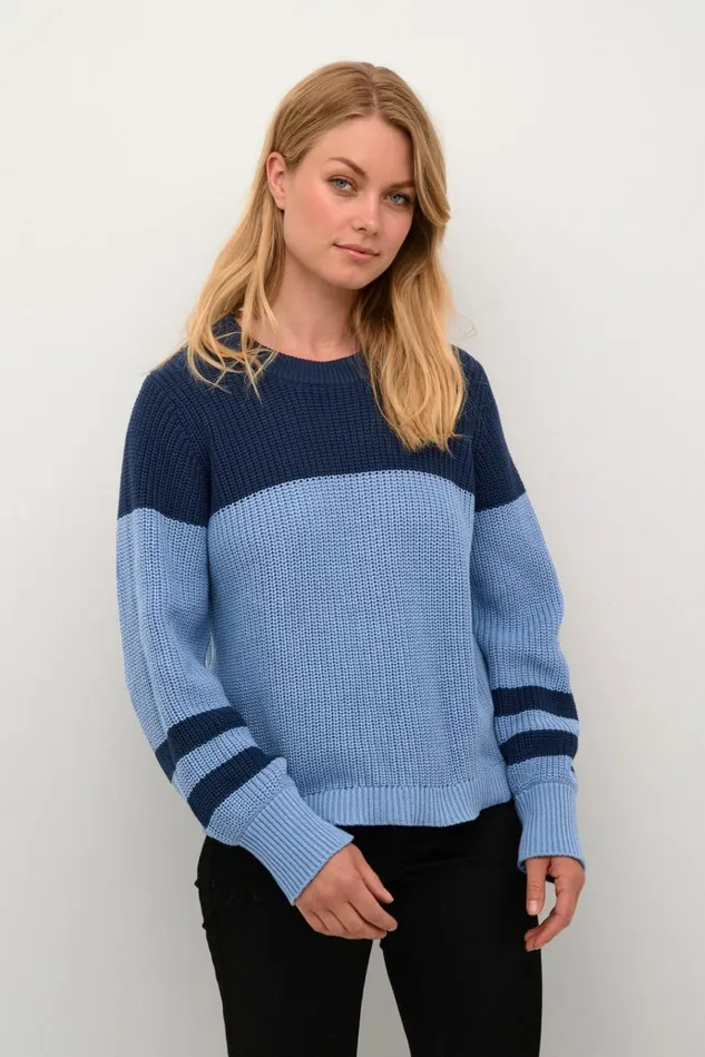 CULTURE Knitwear and Cardigans CUewy Pullover Dress Blues 8211 Women