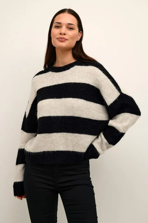 CULTURE Knitwear and Cardigans CUkimmy Pullover Oyster Gray Melange 8211 Women CULTURE Knitwear and Cardigans CUkimmy Pullover Oyster Gray Melange 8211 Women