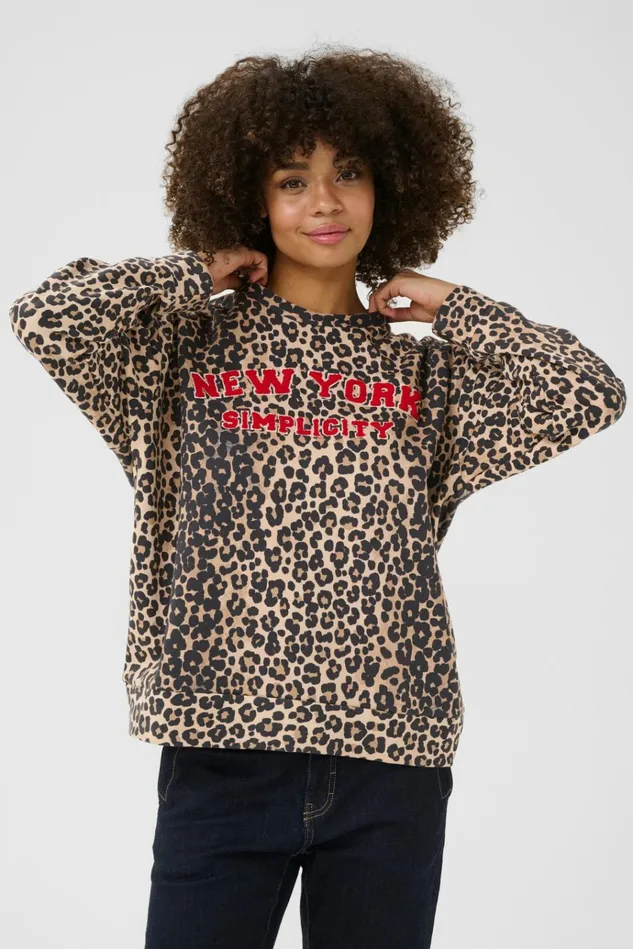 CULTURE Pants CUchira Sweatpants Leopard 8211 Women