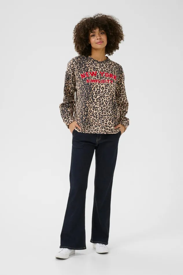 CULTURE Pants CUchira Sweatpants Leopard 8211 Women