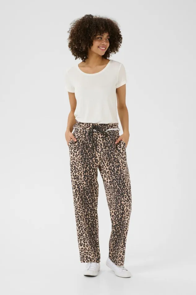 CULTURE Pants CUchira Sweatpants Leopard 8211 Women