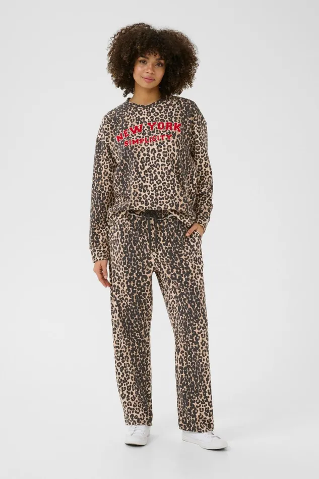 CULTURE Pants CUchira Sweatpants Leopard 8211 Women