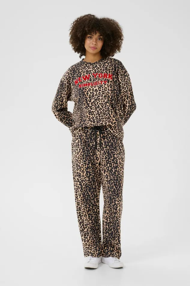 CULTURE Pants CUchira Sweatpants Leopard 8211 Women
