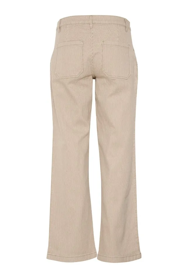 CULTURE Pants CUmilky Trousers Dunewhite Stripe 8211 Women