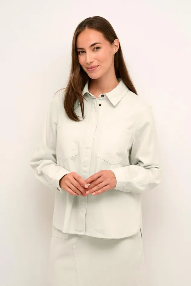 CULTURE Shirts CUreba Denim Shirt Spring Gardenia 8211 Women